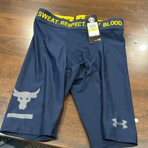 New with tag Under Armour The Rock Compression Shorts Medium